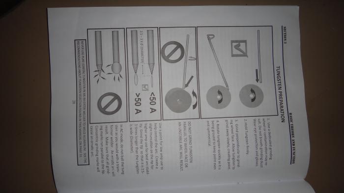 Everlast manual on grinding angles for inverter based machines.