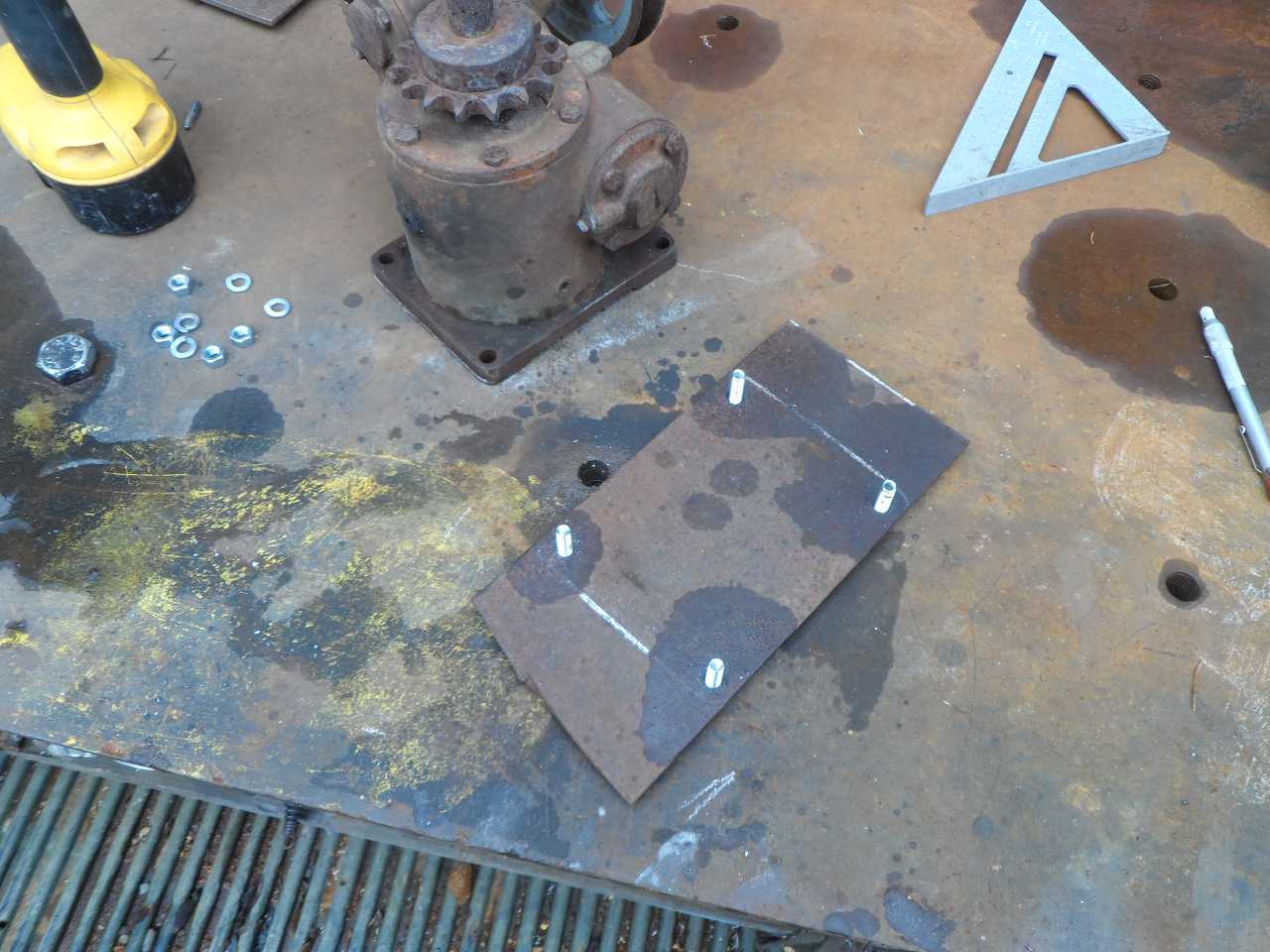 gearbox mounting plate