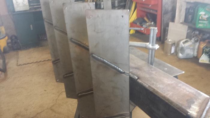 Stairs with all the welds to straighten