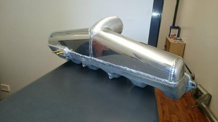 This is not my welding, but is the end result of the mods we do on the intake manifold.  I do all the prep work, buy in the pre fab plenum top and have a local shop weld the two for me.